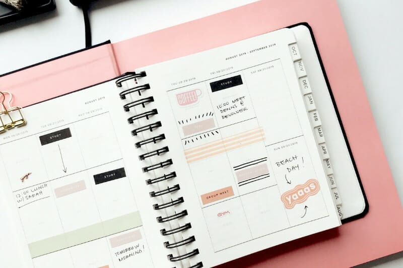 image of a planner